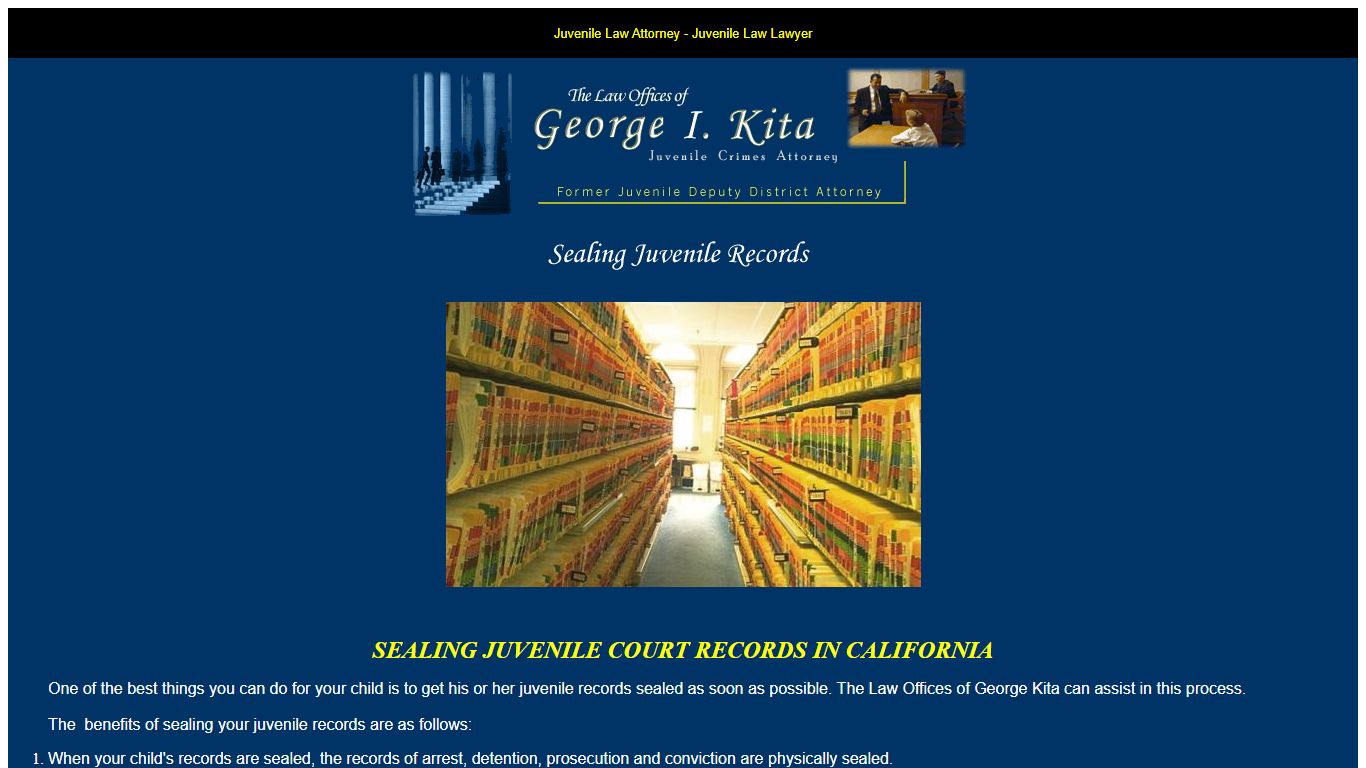 Expungement of Juvenile Criminal Records in California ...